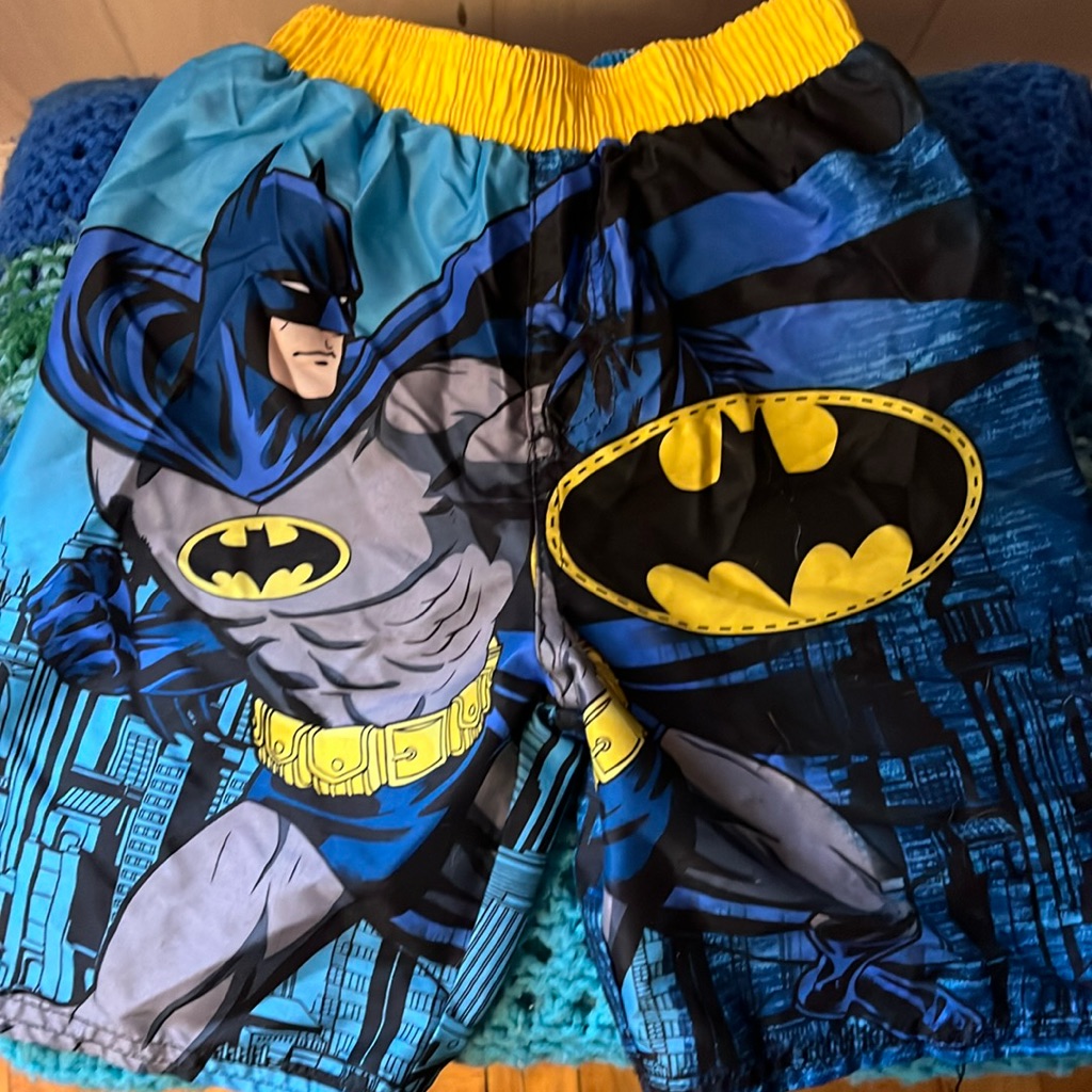 Boys Batman Swim Trunks Size 4